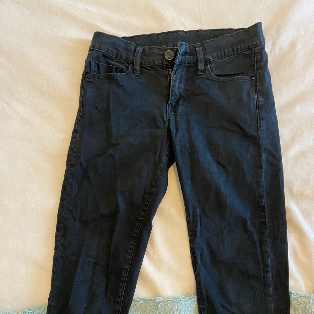 Black jeggings, mid rise